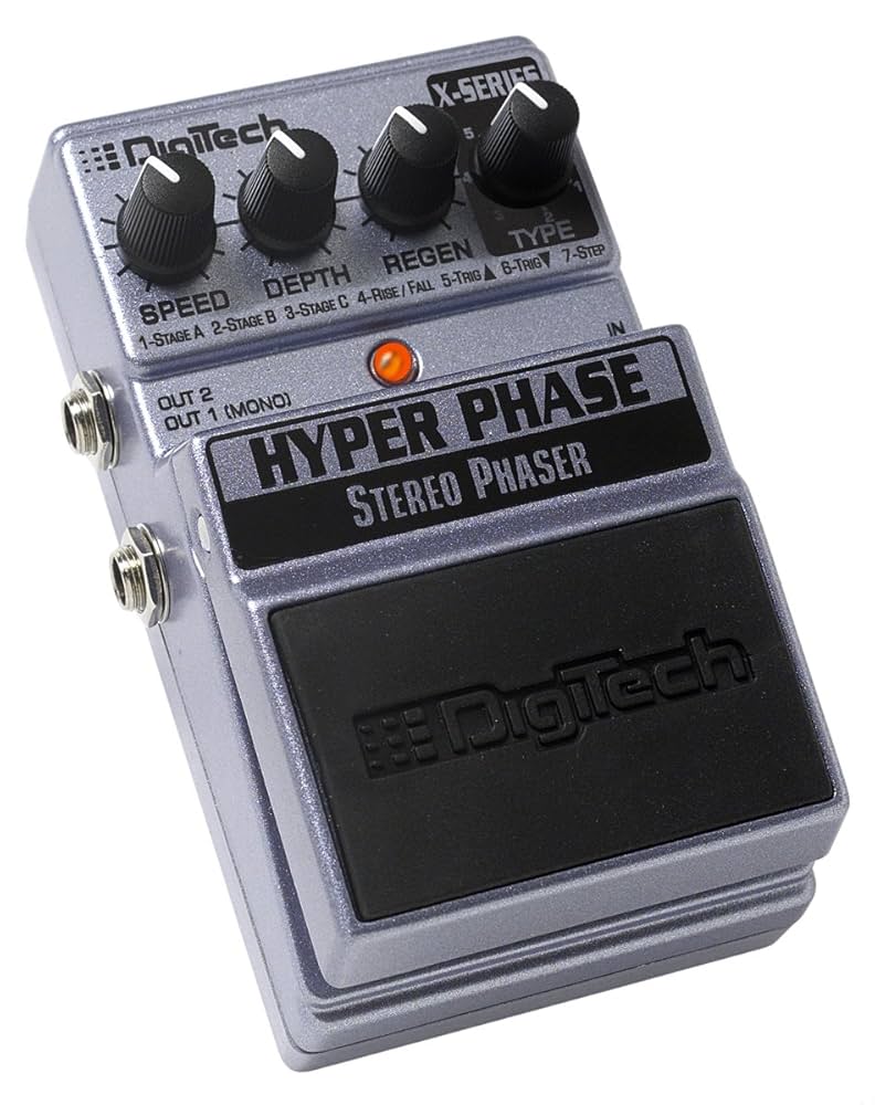 ギター DigiTech HYPER PHASE STEREO PHASER DigiTech X-Series Hyper Phase Stereo Phaser Guitar Effect